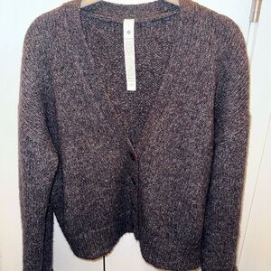 Lululemon Athletica wool blend button up Cardigan